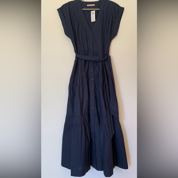 Abercrombie & Fitch Navy Tiered Maxi Dress - Picture 2 of 4